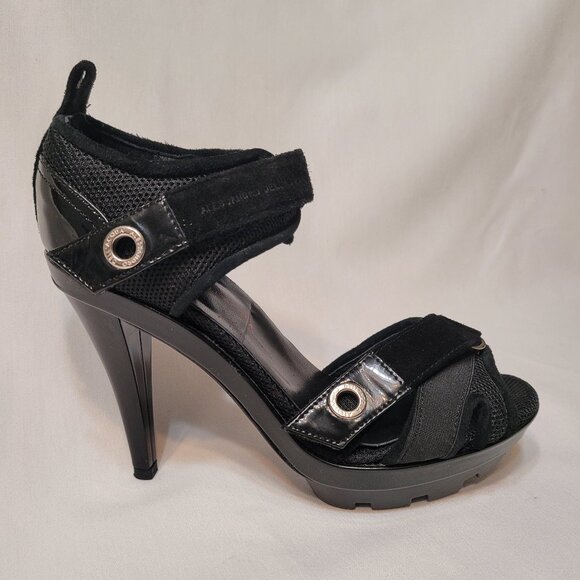 Alessandro Dell'Acqua Shoes - ALESSANDRA DELL'ACQUA Shoes Women's Black Stilettos Platform Heels Italy Sz 5.5